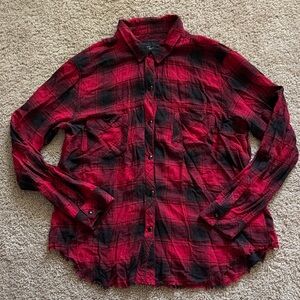Rails Red and Black Plaid Women's Shirt